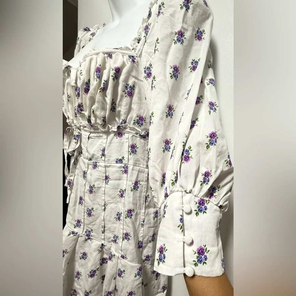 For Love & Lemons Viola Mini Dress White - Picture 5 of 13